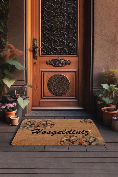 Valerine Life Hint Bereket Filleri Hoş Geldiniz Kapı Önü Paspası 45x70cm - Resim 3