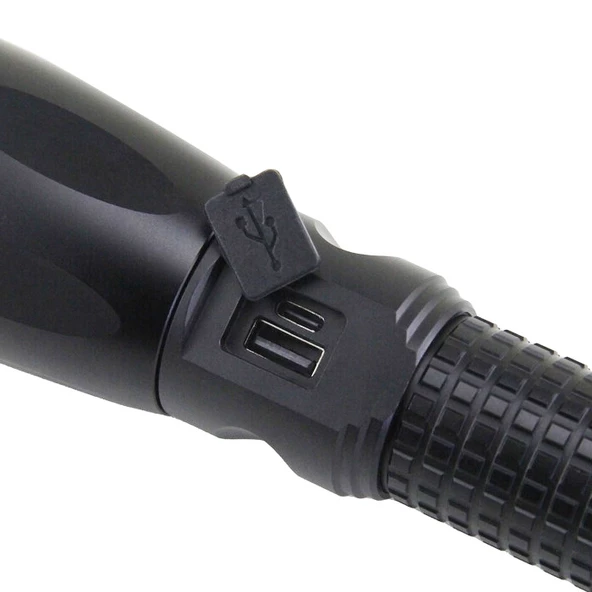 Panther USB Şarjlı Zoomlu 20W El Feneri PT-4113 - 4
