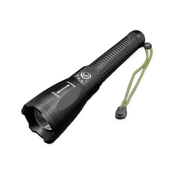 Panther USB Şarjlı Zoomlu 20W El Feneri PT-4113 - 2