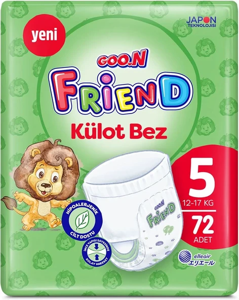 Goon Friend Külot Bebek Bezi Beden:5 (12-17KG) Junior 360 Adet Mega Fırsat Pk - Resim 2