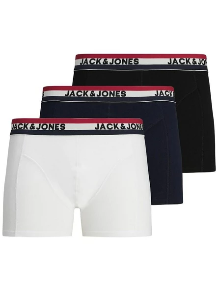 Jack Jones Waıstband 3 LÜ Paket Erkek Boxer 12171265