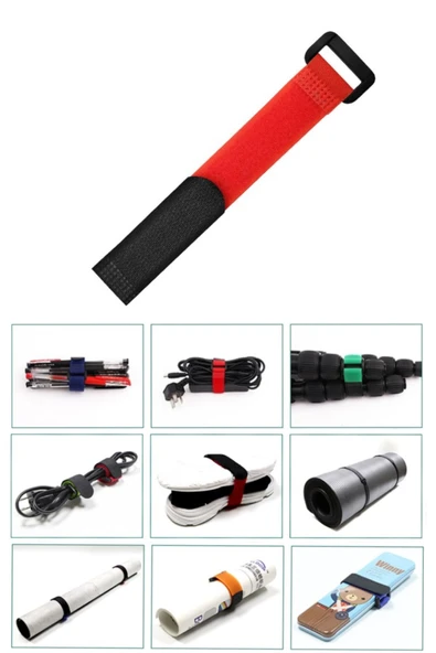 Kablo Düzenleyici Toka – Hook&Loop Kablo Toplama Bağlama Kemeri, Kanca Ters Toka 2 Adet Pratik Çözüm