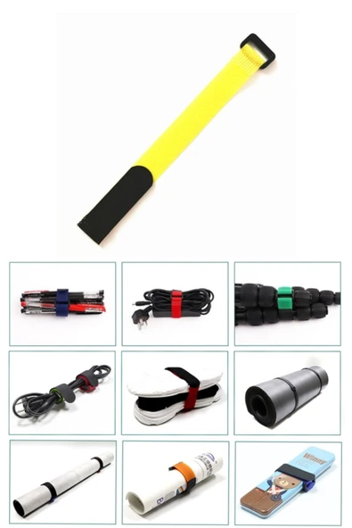 Kablo Düzenleyici Toka – Hook&Loop Kablo Toplama Bağlama Kemeri, Kanca Ters Toka 2 Adet Pratik Çözüm