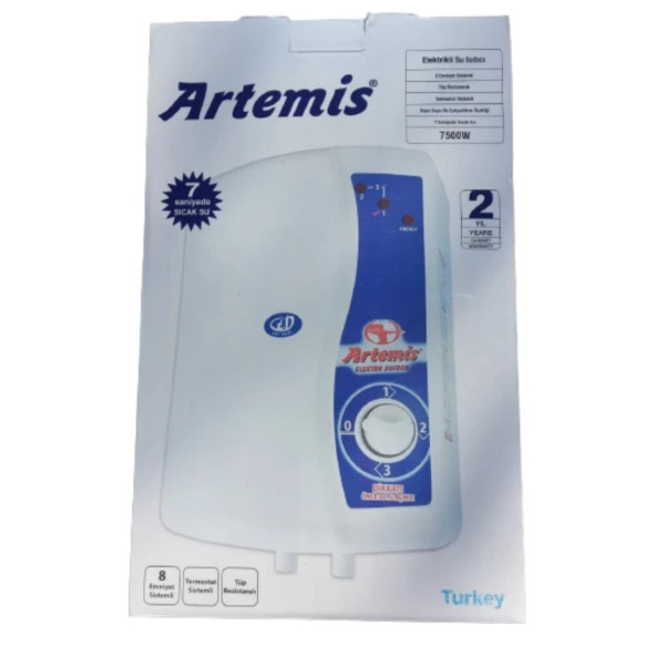 ARTEMİS Elektrikli Şohben Ani Su Isıtıcı sıgorta ve kutusu dahıl paket - 3