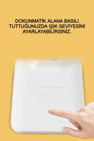 Katlanabilir Şarjlı Dokunmatik Masa Lambası – 3 Renk Işık, Ders Çalışma Okuma Işığı, Telefon Standlı - 8