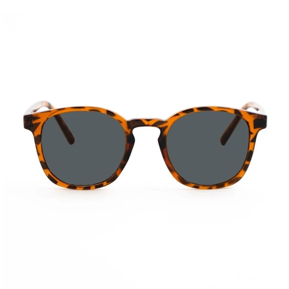 Di Caprio DC18192 Siyah Kahve Leopar Desenli Kare Model Unisex Güneş Gözlüğü - 2