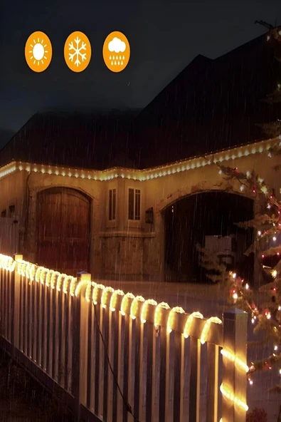 Şerit LED Işık – Enerji Tasarruflu, Su Geçirmez, Adaptörlü, Monte Aparatlı Sıcak Işık 1 Metre LED - 3