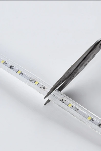 Şerit LED Işık – Enerji Tasarruflu, Su Geçirmez, Adaptörlü, Monte Aparatlı Sıcak Işık 1 Metre LED - 2