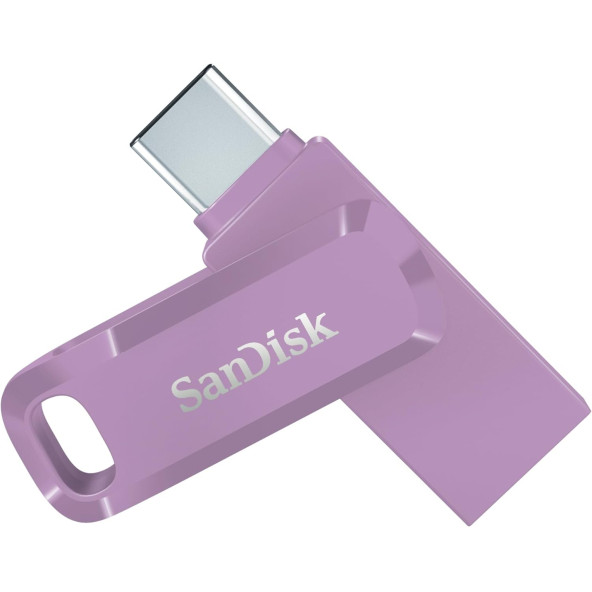 SanDisk Ultra Dual Drive Go 256GB SDDDC3-256G-G46L USB & Type-C Flash Bellek Lavanta