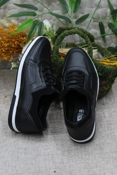 Mehmet Mete 42201 Lastik Bağçıklı Rahat İç Ve Dış Hakiki Deri Erkek Ayakkabı - Resim 6