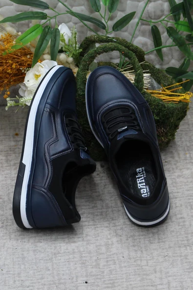 Mehmet Mete 42201 Lastik Bağçıklı Rahat İç Ve Dış Hakiki Deri Erkek Ayakkabı - Resim 12