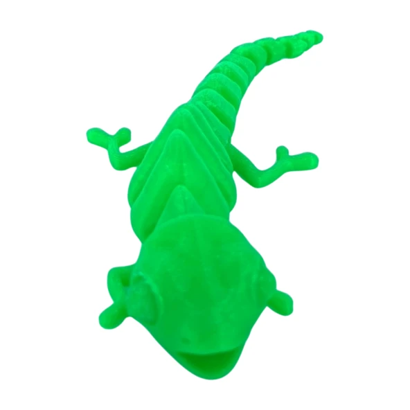 3D Hareketli Bukalemun Figürlü Oyuncak - NeonYeşil - Resim 4