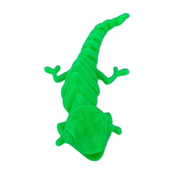 3D Hareketli Bukalemun Figürlü Oyuncak - NeonYeşil - Resim 7