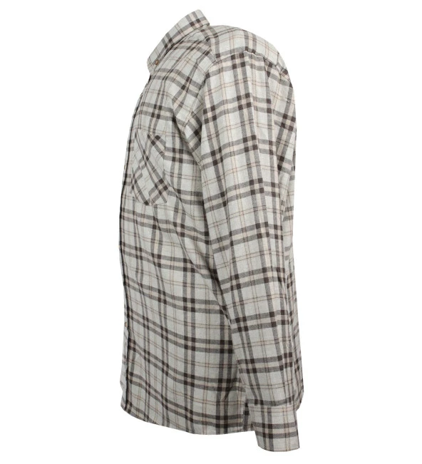 Erkek Büyük Beden 118-139 Kilo Arası İçin Uygun Pamuklu Uzun Kollu Oduncu Gömlek - 2