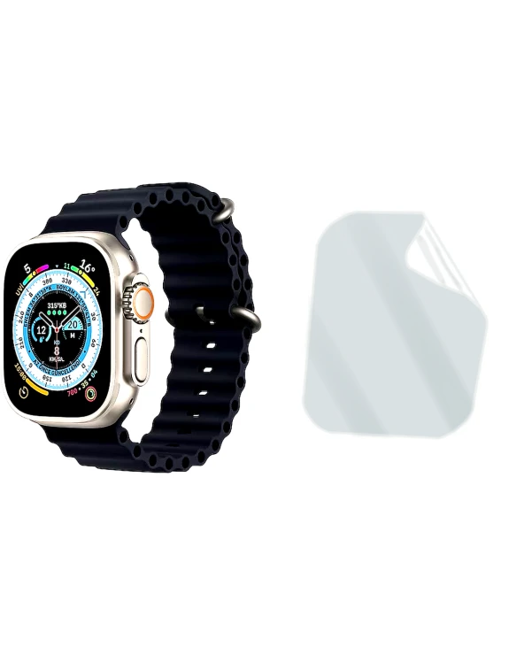 Apple Watch Saat Uyumlu Uv Nano Kırılmaz Cam Ekran Koruyucu Film 8684609286076