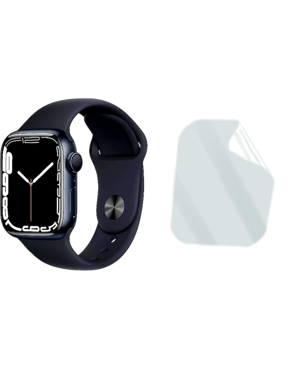 Apple Watch Series 7 41mm Saat Uyumlu Uv Nano Kırılmaz Cam Ekran Koruyucu Film 8684609286151