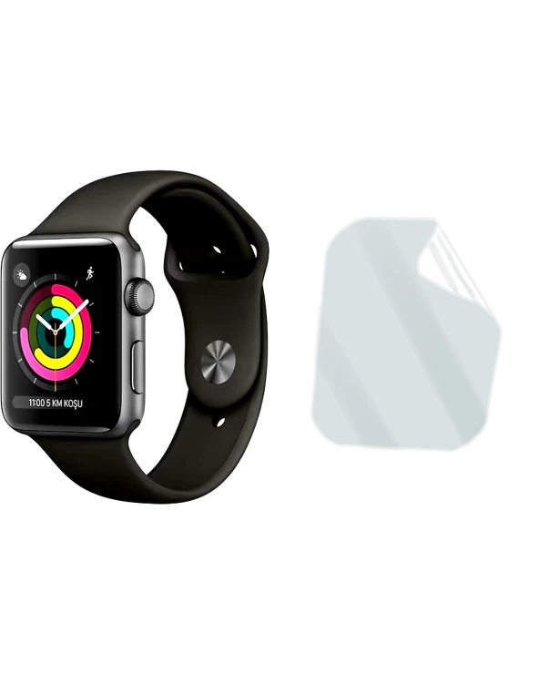 Apple Watch 38mm Saat Uyumlu Uv Nano Kırılmaz Cam Ekran Koruyucu Film 8684609286199