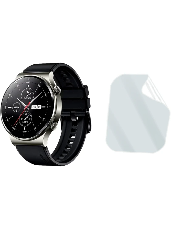 Huawei Watch GT2 Pro Saat Uyumlu Uv Nano Kırılmaz Cam Ekran Koruyucu Film 8684609287516