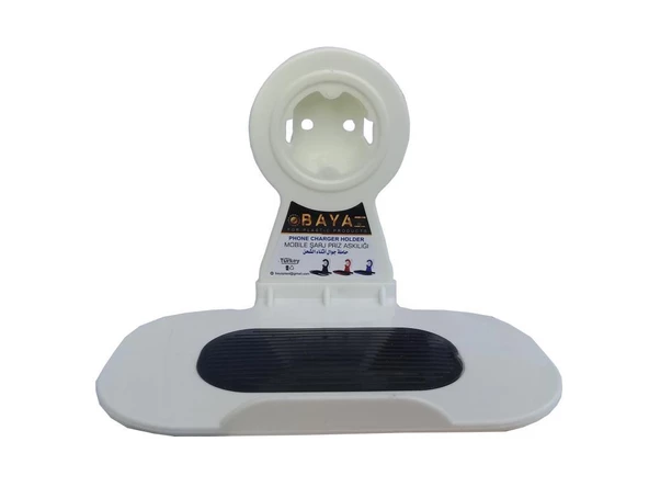 MOBİL ŞARJ PRİZ ASKILIĞI PLASTİK (KÜÇÜK-YATAY) BAYA-02 - 3