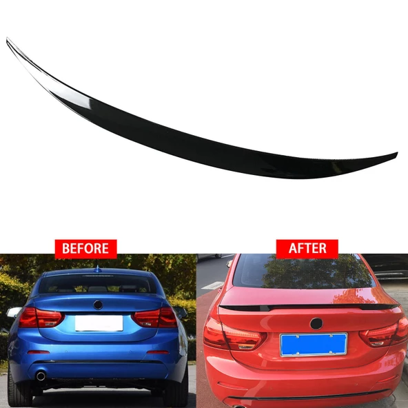 AUTOGP Bmw f52 bagaj üstü spoiler pianoblack boyalı 1 serisi sedan 2017+ - 2