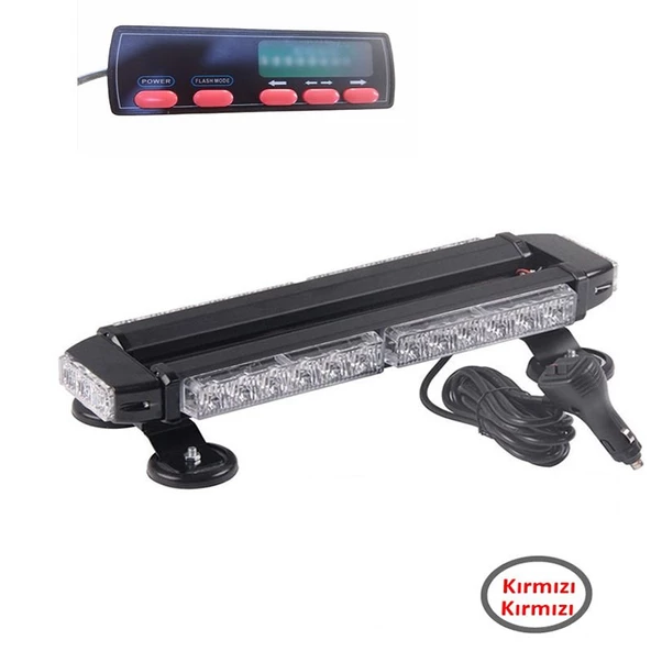 Space Çakar lamba çift taraflı 30 led kırmızı-kırmızı 12-24v / LAPA523