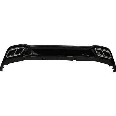 AUTOGP Vw golf 8 rline arka tampon difüzörü çift çıkış piano black 2021+ - 3