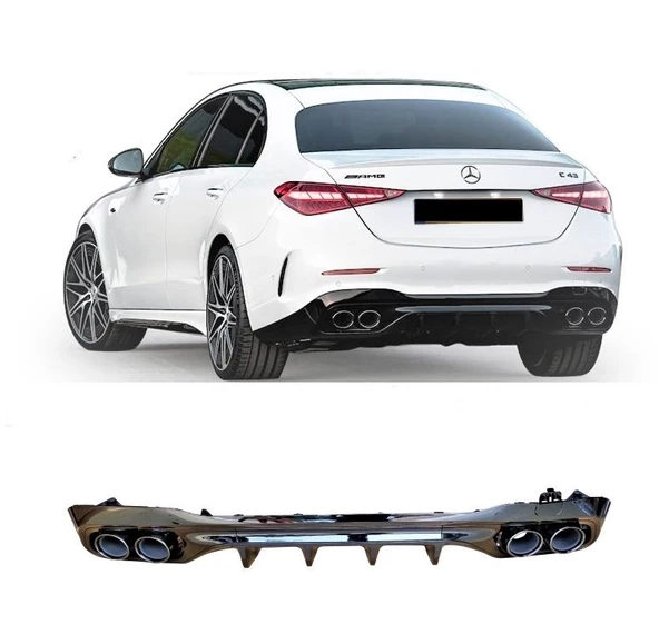 AUTOGP Mercedes W206 c63 amg arka tampon difüzör ve egzoz ucu amg 2021 ürün görseli 1