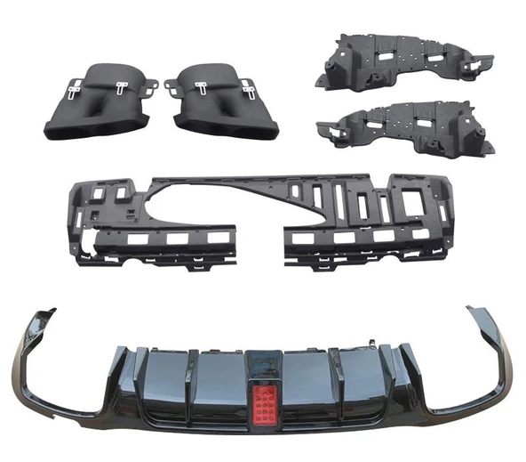 AUTOGP Mercedes w213 e63 amg brabus arka tampon difüzör ve egzoz ucu 2016 / 2019