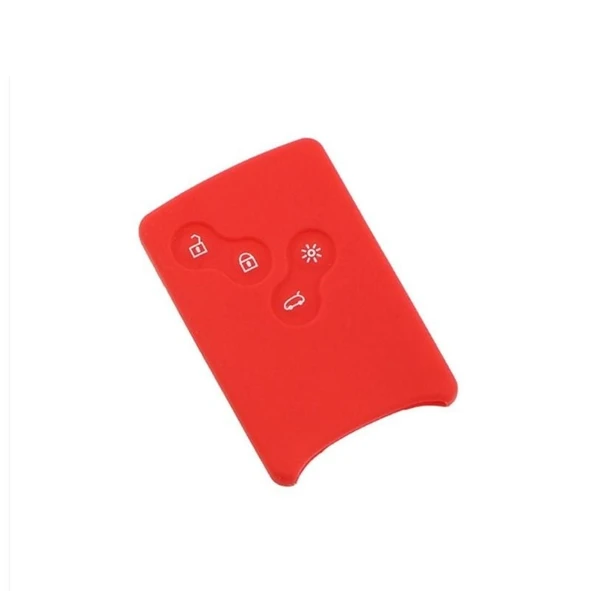 Space Silikon anahtar kabı megane 4 düğmeli kırmızı / SYPD72