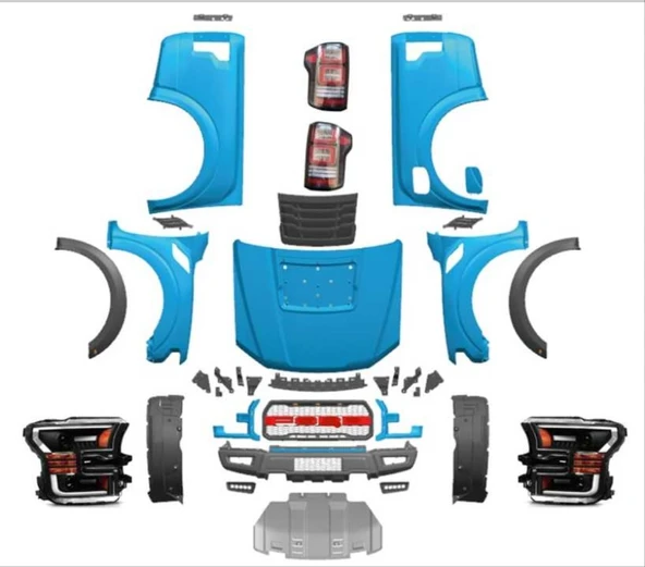 AUTOGP Ford ranger f150 raptor body kit tampon full seti 2012+