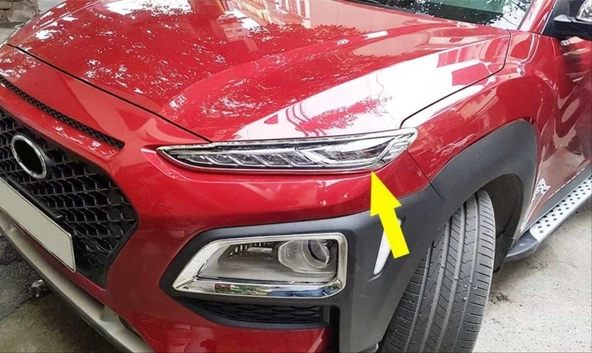 HYUNDAI KONA ÖN GÜNDÜZ LEDI ÇERÇEVE -KROM