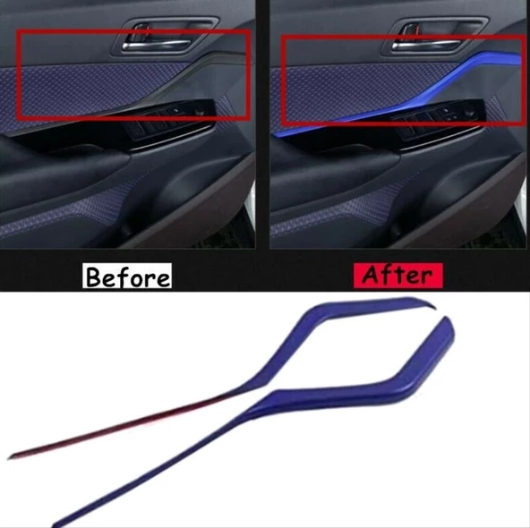 AUTOGP TOYOTA C-HR 2016-2019 KAPI ÇITASI - MAVI - 4