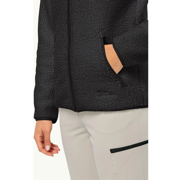 Jack Wolfskin 1708732-6000 High Curl Jacket W Kadın Polar - 3