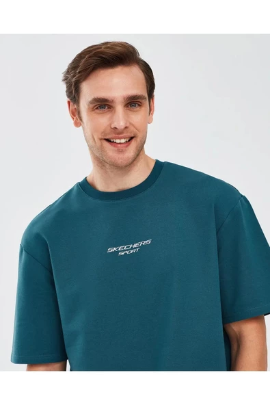 Skechers S231094-405 Graphic M Sleeve Erkek Spor Tişört - 5