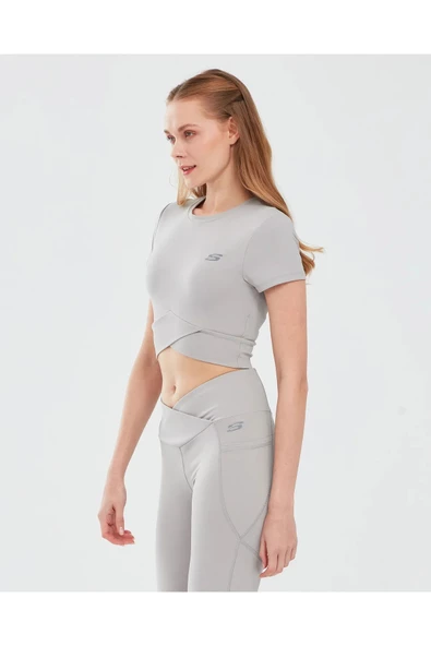 Skechers S241133-003 Performance Coll. W Sleeve Kadın Spor Tişört - Resim 2