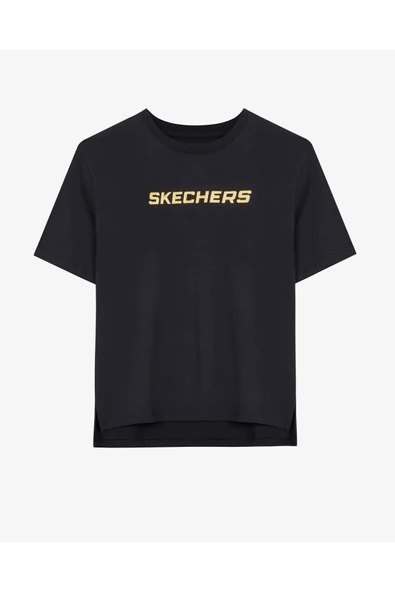 Skechers S241012-001 Graphic W Sleeve Kadın Spor Tişört - 8