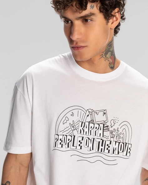 Kappa 321W7VW001 Logo Fred Erkek Spor Tişört - Resim 3