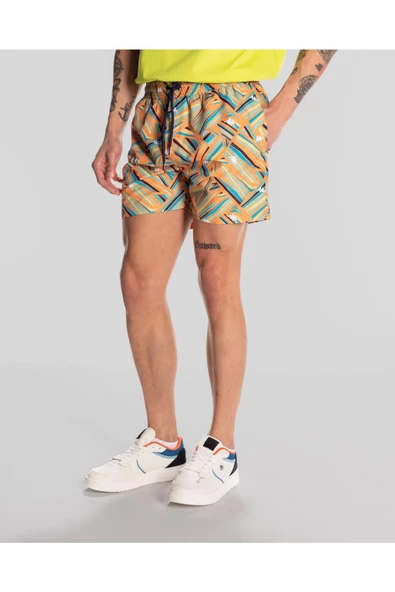 Kappa 351T69WA3C Authentic Woody Erkek Deniz Şortu - 2