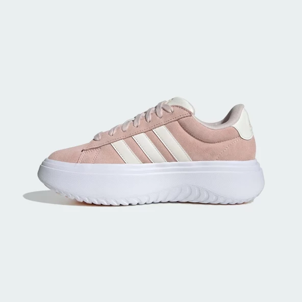 Adidas IE1104 Grand Court Platform Suede Kadın Tenis Ayakkabısı - 6