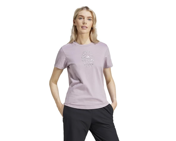 Adidas IN6449 W Metallic Tee Kadın Tişört