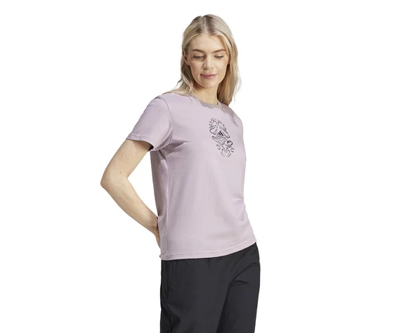 Adidas IN6449 W Metallic Tee Kadın Tişört - 3