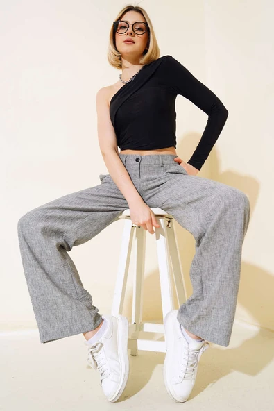 Düşük Omuzlu Bluz Siyah - Resim 2