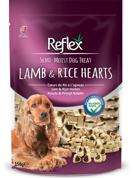 Reflex Plus Köpek Ödülü Kuzu Kalpli 150 gr