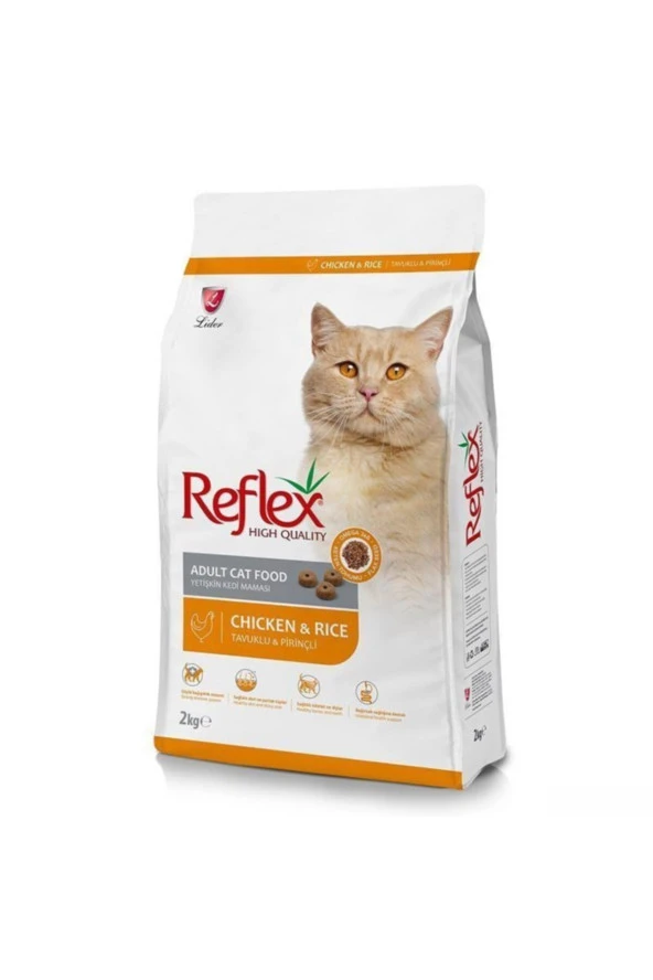 Reflex Tavuklu Yetişkin Kedi Maması 2 kg.