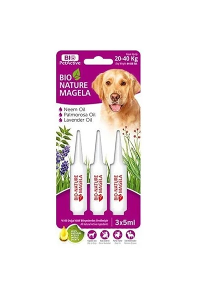 Biopetactive Nature Magela Köpek Pire - Bit Damla 20-40 Kg 3x5 Ml