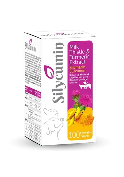 Biopetactive Silycumin Kedi Köpek Bağışıklık Destekleyici 100 Tb.