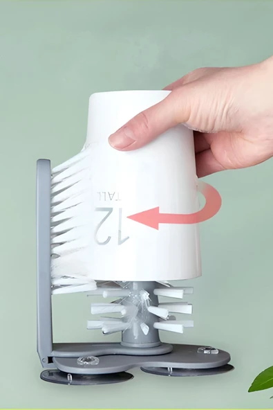 Bardak Tabak Cam Şişe Fırçası – Çok Fonksiyonlu Bulaşık Yıkama ve Temizleme Fırçası, Biberon Fırça