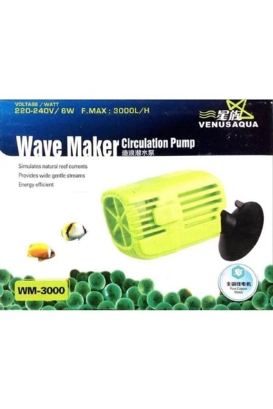 Venus Aqua Wm-3000  Akvaryum Dalga Motoru 3000 Lt 6w