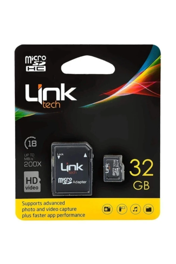 Linktech 32gb Micro Sdhc Ultra M105 Hafıza Kartı Class 10 + Adapt