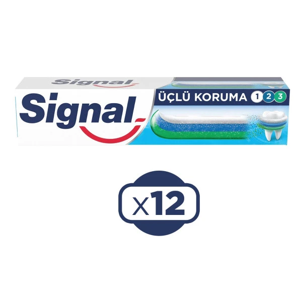 Signal Üçlü Koruma 50 ml Diş Macunu x 12 Adet